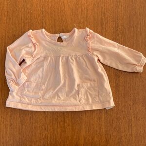 🍓3/$10 Pl Baby Peach Long Sleeve Kids Top size 6m